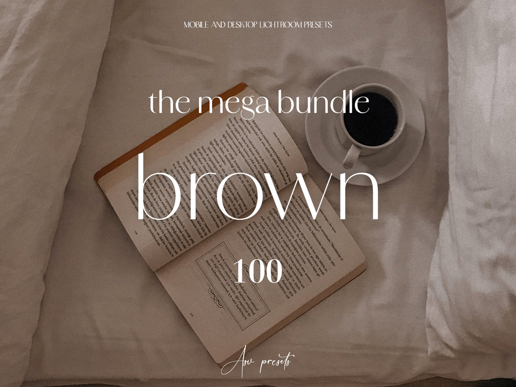 100 BROWN AESTHETIC Lightroom Presets