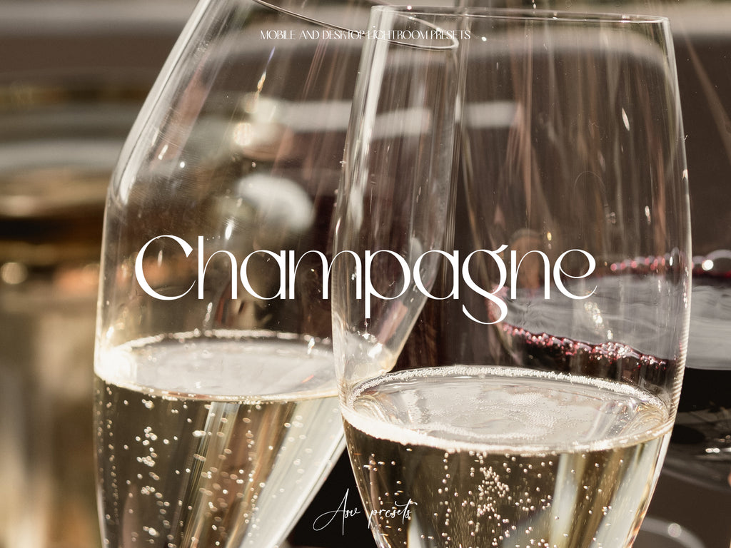 10 CHAMPAGNE Lightroom Presets