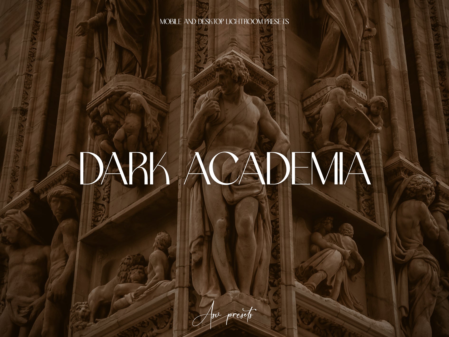 10 DARK ACADEMIA Lightroom Presets