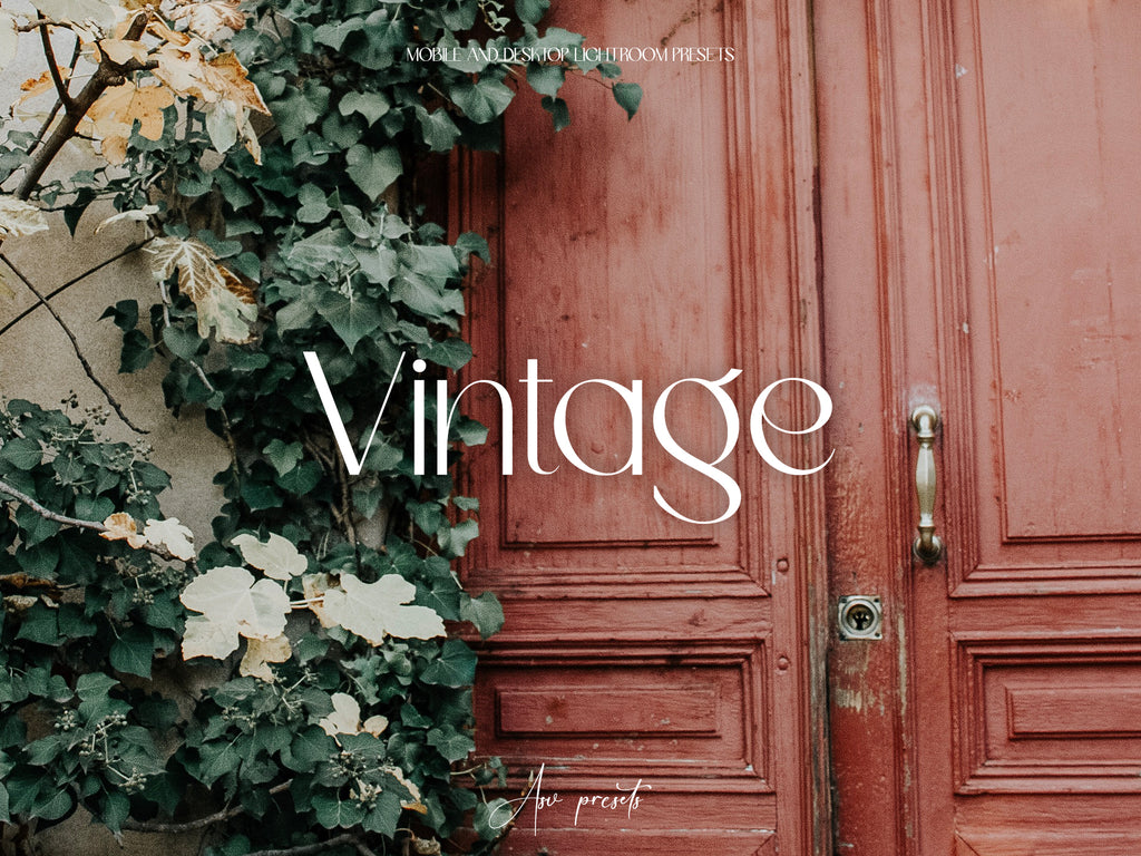 10 VINTAGE Lightroom Presets