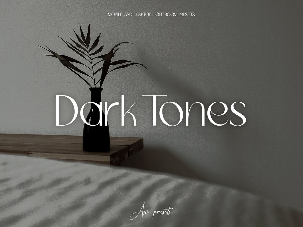 10 DARK TONES Lightroom Presets