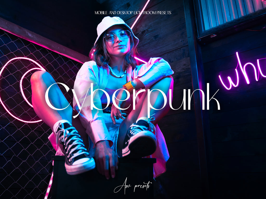 10 CYBERPUNK Lightroom Presets