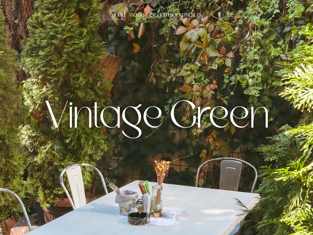 10 Vintage Green Lightroom Presets