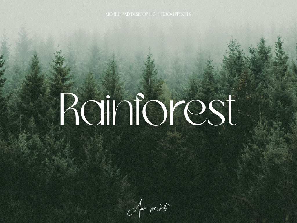 10 RAINFOREST Lightroom Presets
