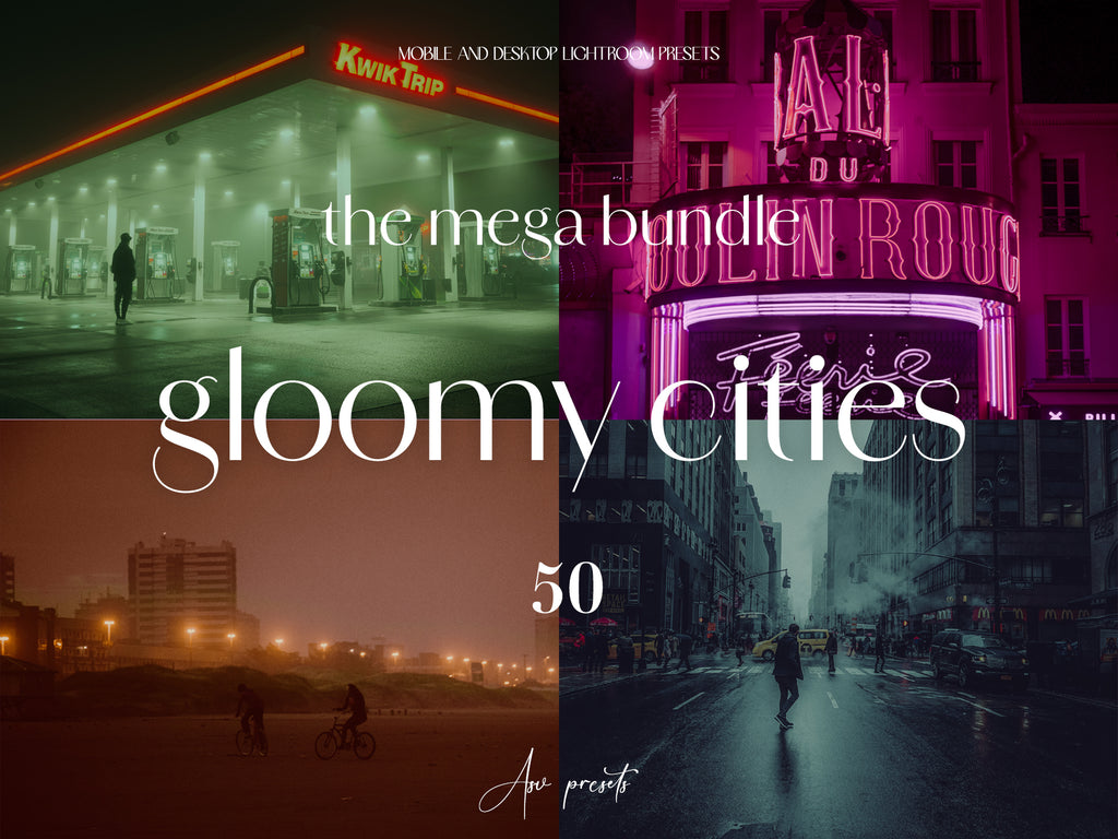 50 GLOOMY CITIES Lightroom Presets