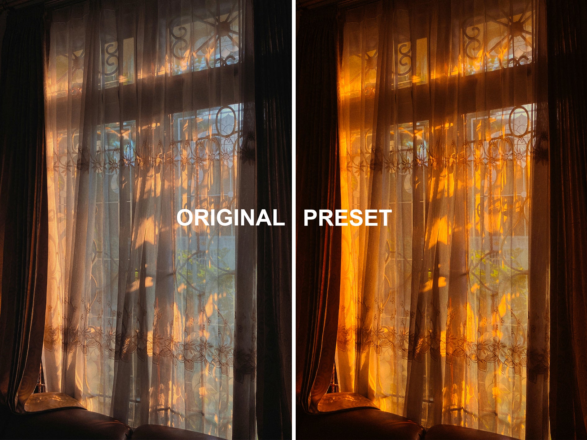 10 GOLDEN HOUR Lightroom Presets