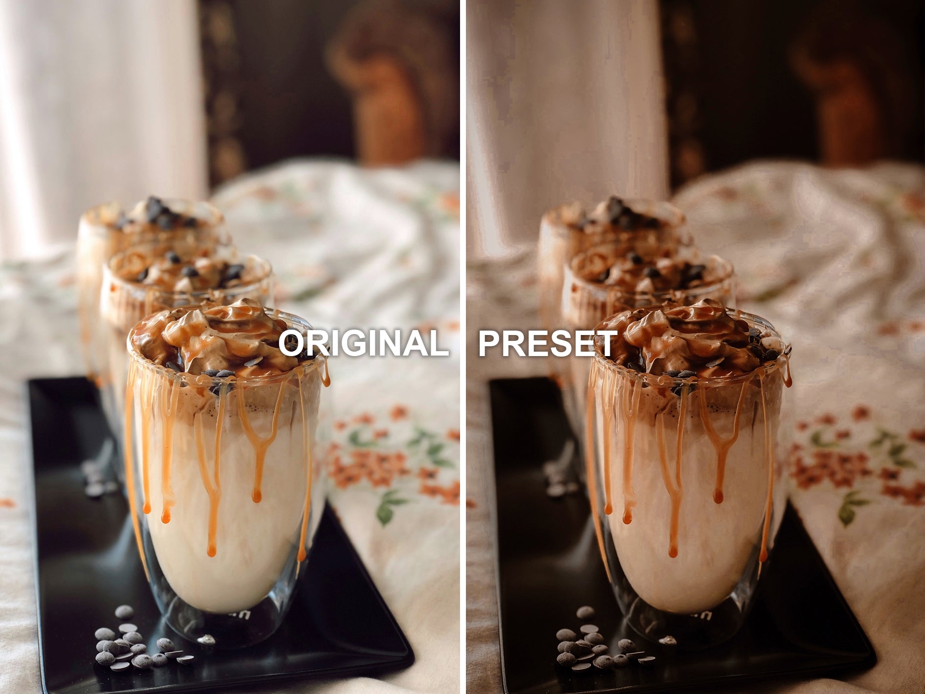 10 DARK CARAMEL Lightroom Presets