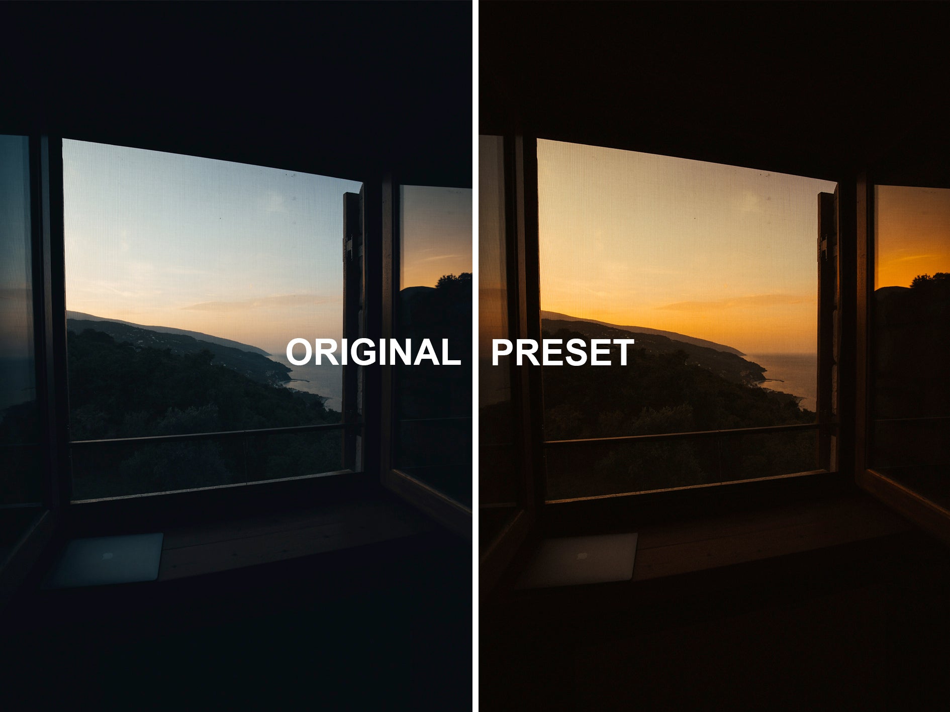 10 GOLDEN HOUR Lightroom Presets