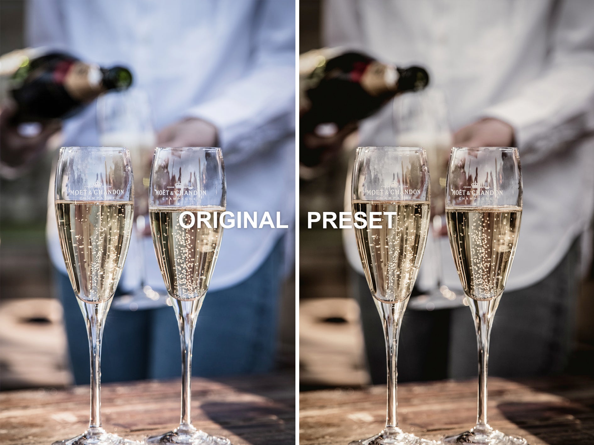 10 CHAMPAGNE Lightroom Presets