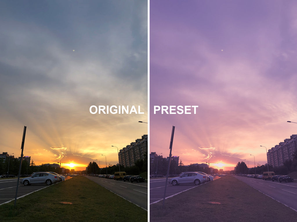 10 GOLDEN SUNSET Lightroom Presets