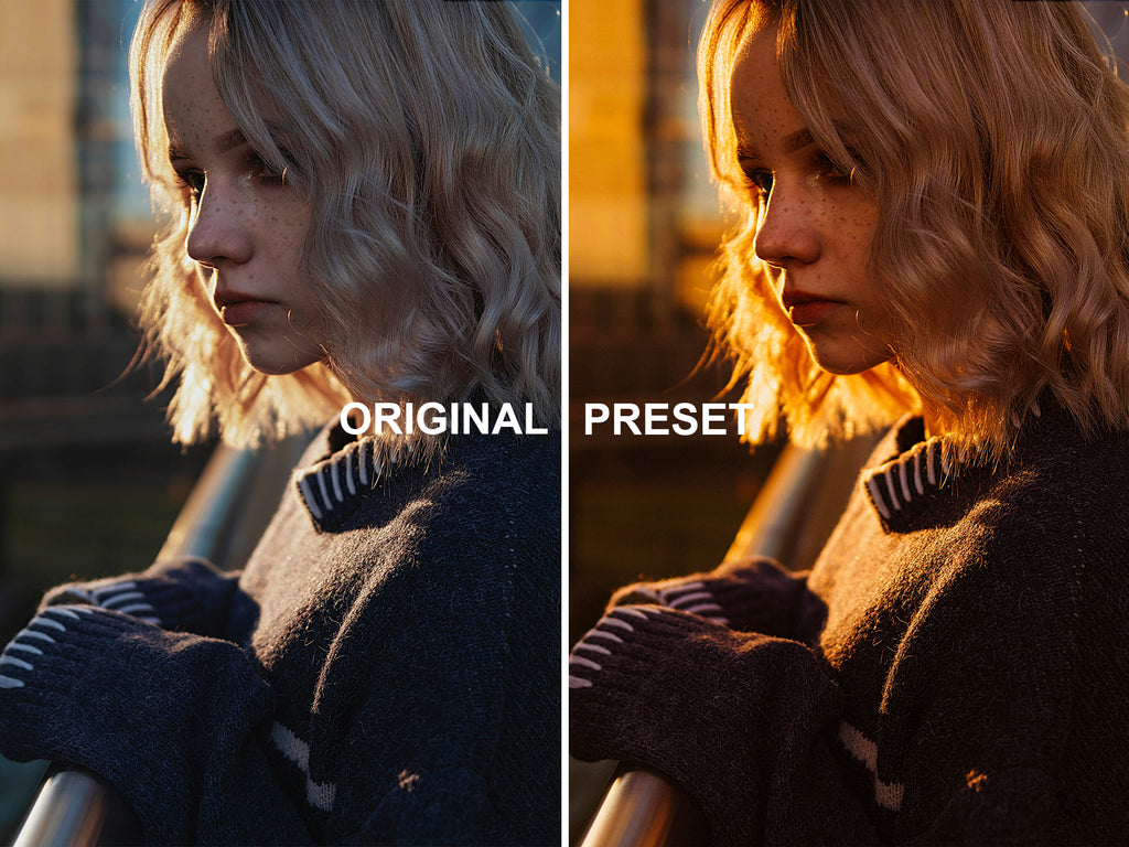 10 GOLDEN HOUR Lightroom Presets