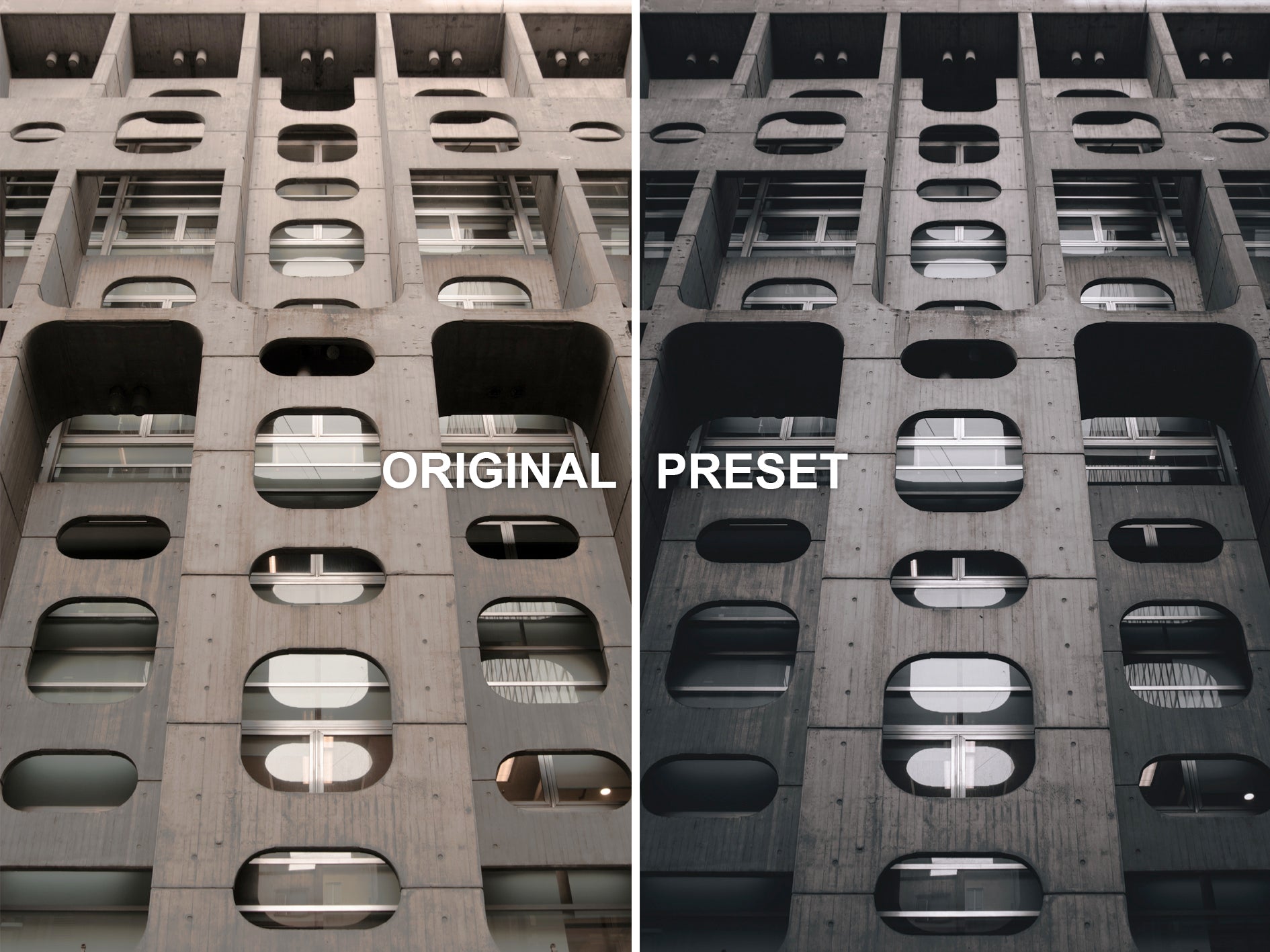 10 BRUTALIST Lightroom Presets