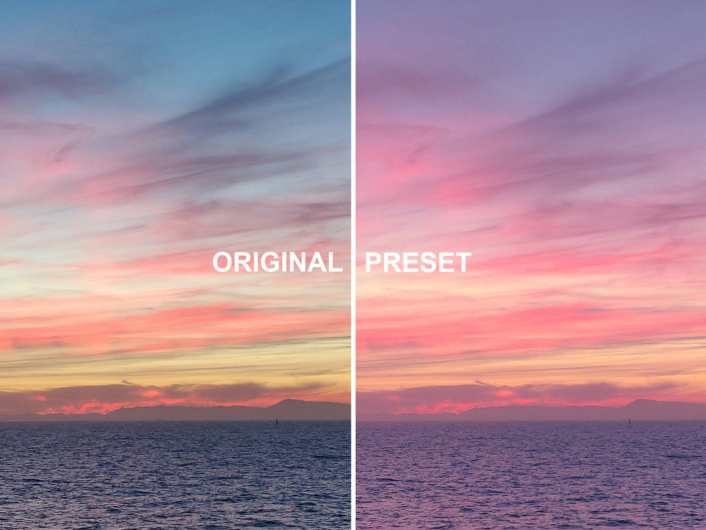 10 GOLDEN SUNSET Lightroom Presets