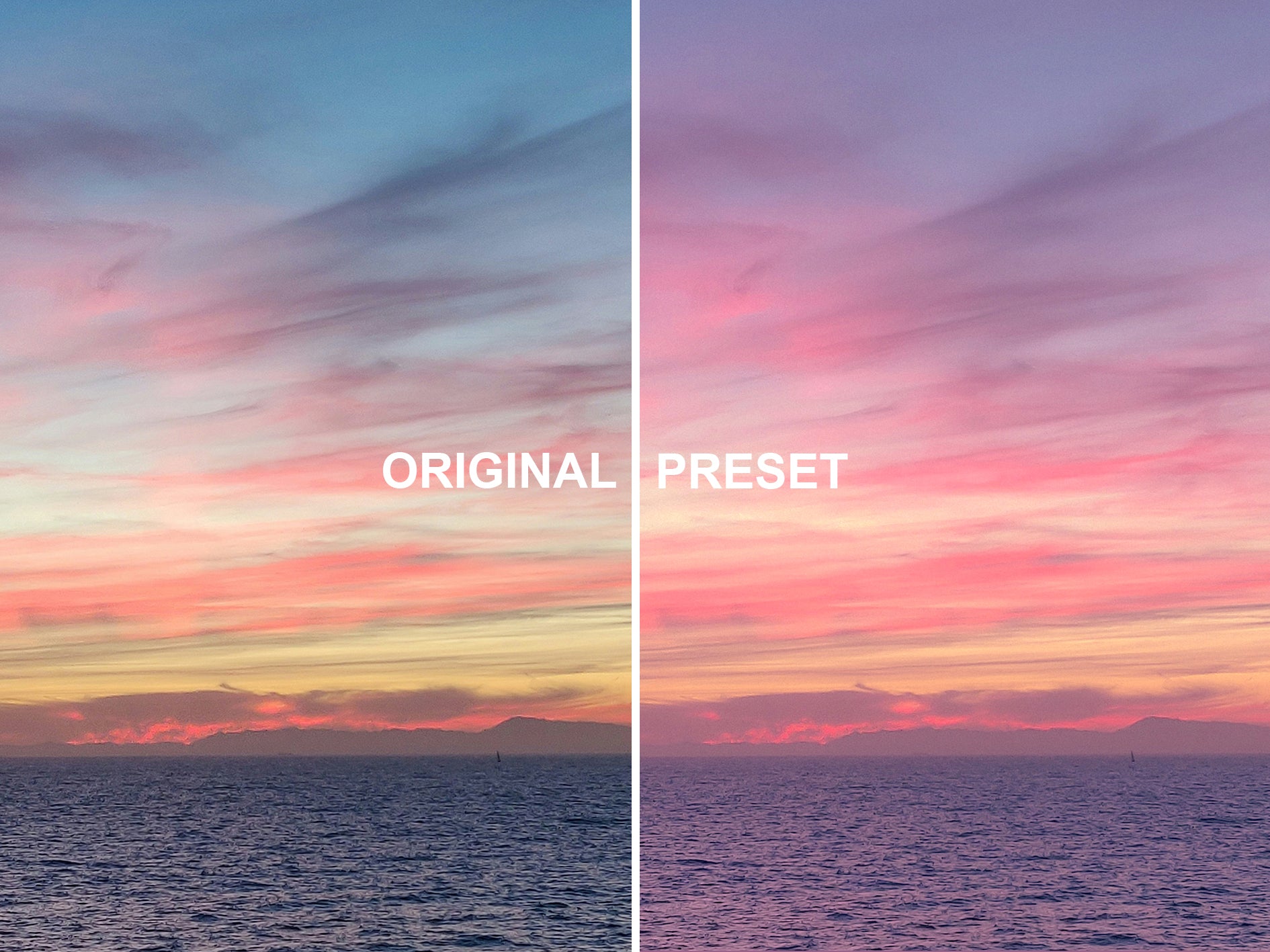 10 GOLDEN SUNSET Lightroom Presets