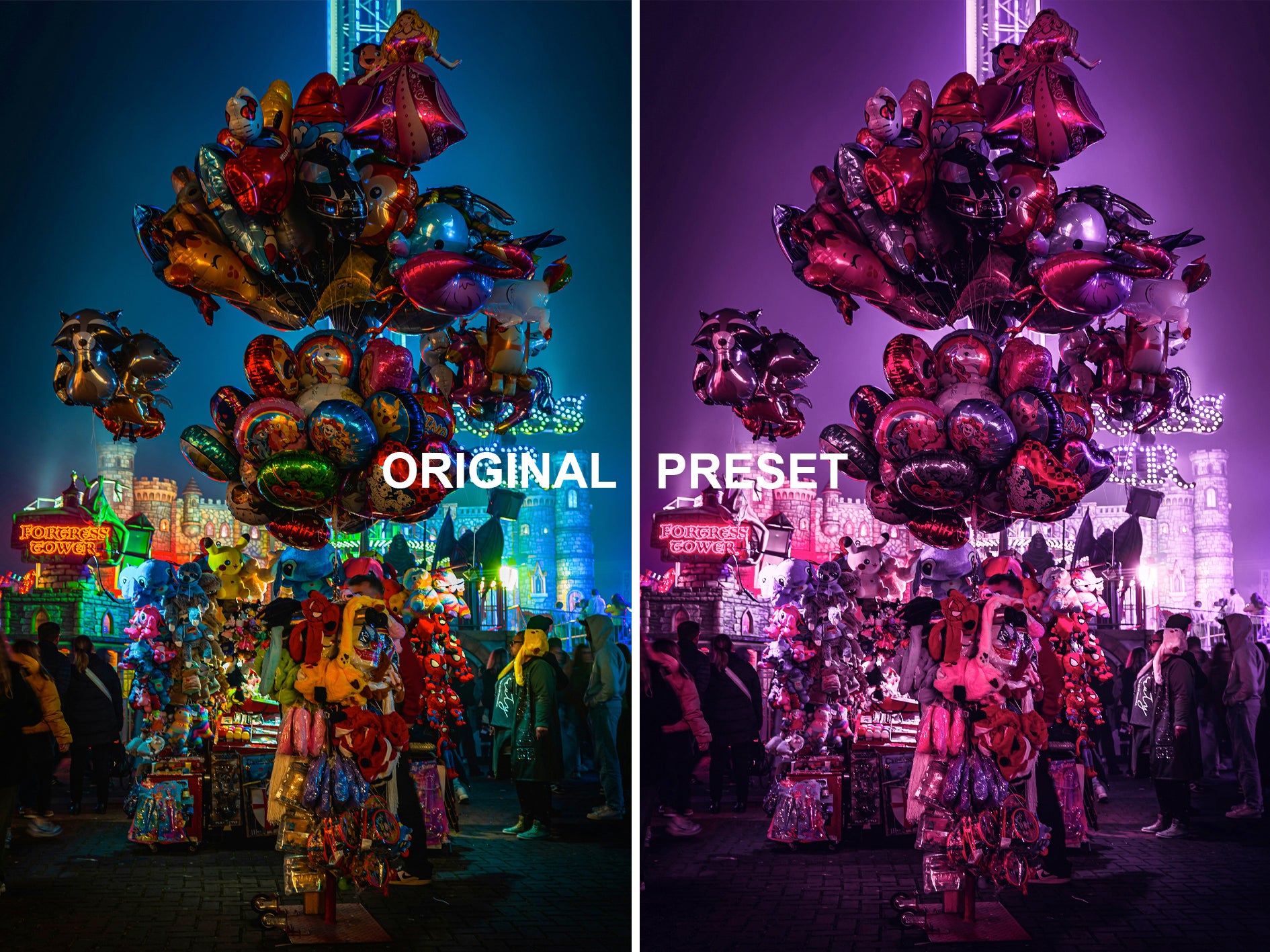 10 NEON PINK Lightroom Presets