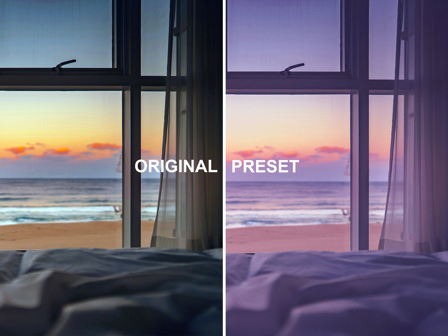 10 GOLDEN SUNSET Lightroom Presets