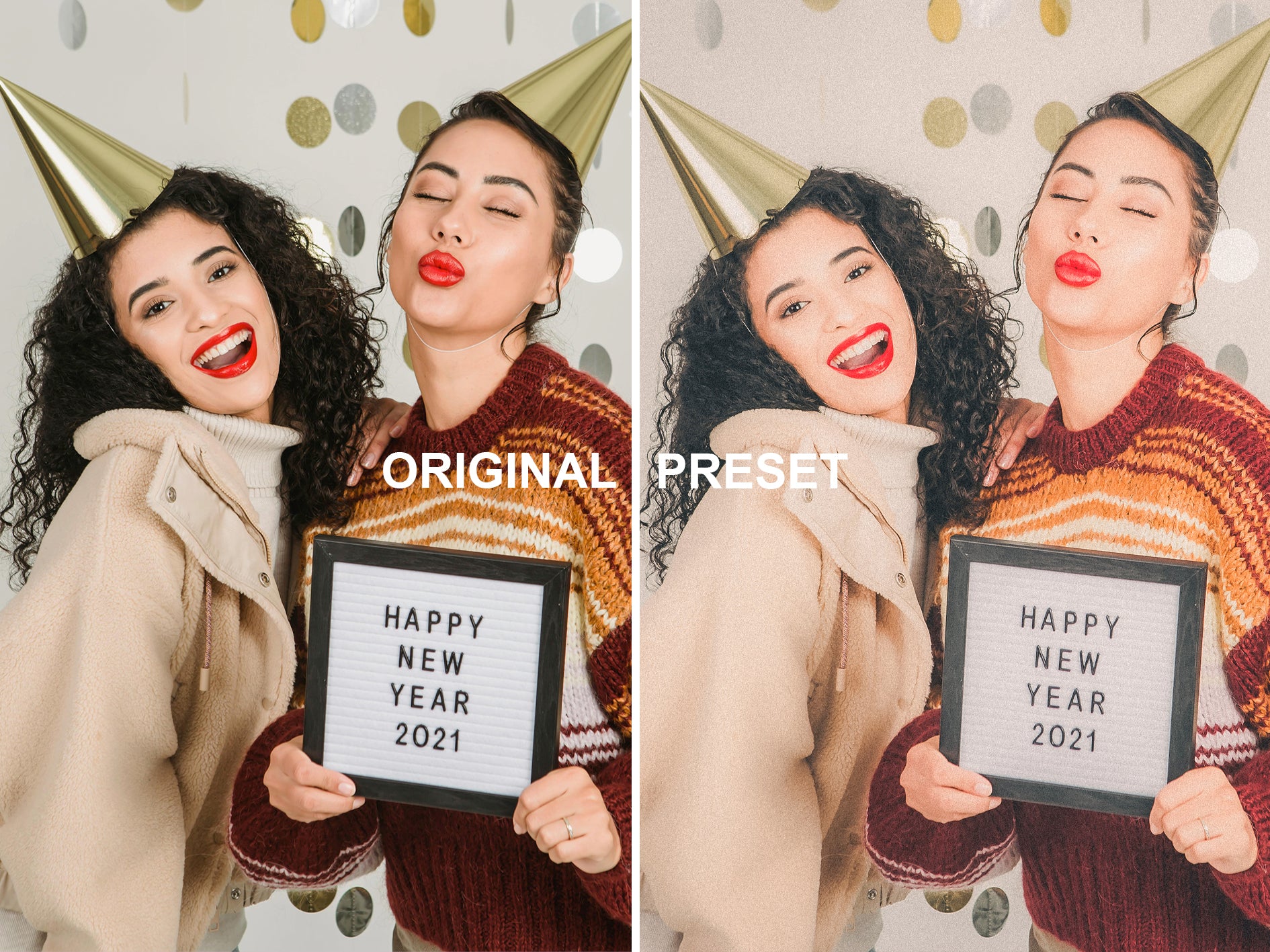 10 NEW YEAR POLAROID Lightroom Presets