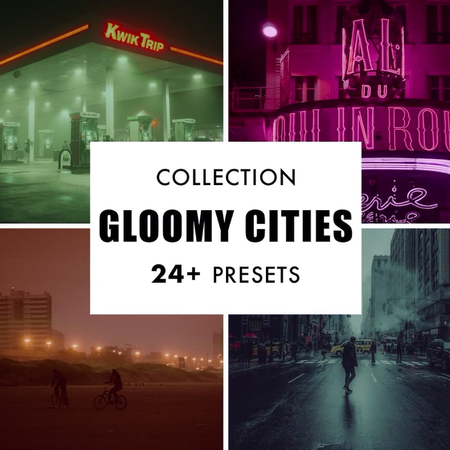 50 GLOOMY CITIES Lightroom Presets